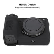 For Sony ILCE-6700 / A6700 Litchi Texture Soft Silicone Protective Case(Black)