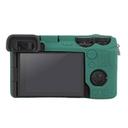 For Sony ILCE-6700 / A6700 Litchi Texture Soft Silicone Protective Case(Green)