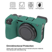 For Sony ILCE-6700 / A6700 Litchi Texture Soft Silicone Protective Case(Green)