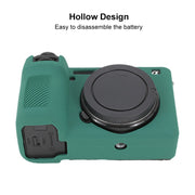 For Sony ILCE-6700 / A6700 Litchi Texture Soft Silicone Protective Case(Green)