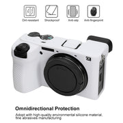 For Sony ILCE-6700 / A6700 Litchi Texture Soft Silicone Protective Case(White)