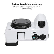 For Sony ILCE-6700 / A6700 Litchi Texture Soft Silicone Protective Case(White)