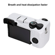 For Sony ILCE-6700 / A6700 Litchi Texture Soft Silicone Protective Case(White)