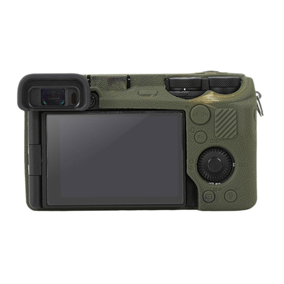 For Sony ILCE-6700 / A6700 Litchi Texture Soft Silicone Protective Case(Camouflage)