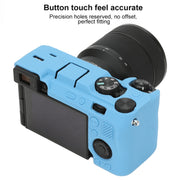 For Sony ILCE-7CM2 / A7C II / A7CR Litchi Texture Soft Silicone Protective Case(Blue)