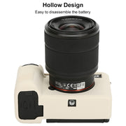 For Sony ILCE-7CM2 / A7C II / A7CR Litchi Texture Soft Silicone Protective Case(White)