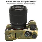 For Sony ILCE-7CM2 / A7C II / A7CR Litchi Texture Soft Silicone Protective Case(Camouflage)
