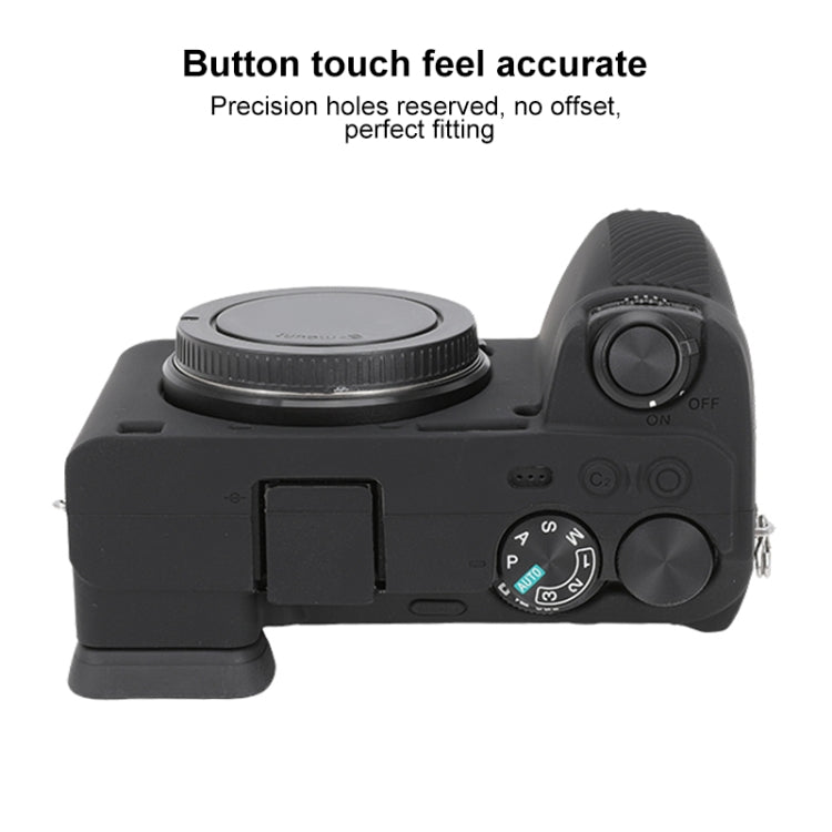 For Sony ILCE-6700 / A6700 Glossy Soft Silicone Protective Case(Black)