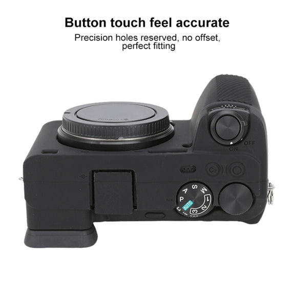 For Sony ILCE-6700 / A6700 Glossy Soft Silicone Protective Case(Black)