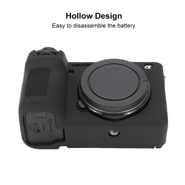 For Sony ILCE-6700 / A6700 Glossy Soft Silicone Protective Case(Black)