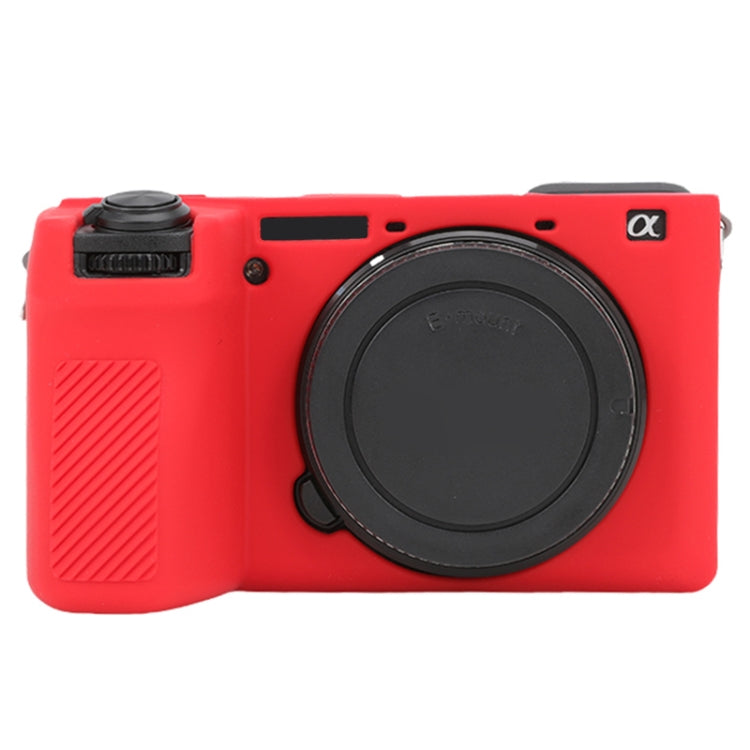 For Sony ILCE-6700 / A6700 Glossy Soft Silicone Protective Case(Red)