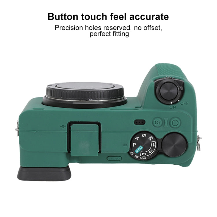 For Sony ILCE-6700 / A6700 Glossy Soft Silicone Protective Case(Green)