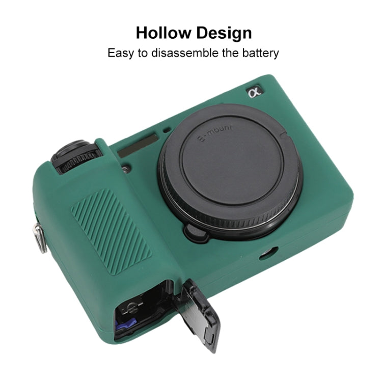 For Sony ILCE-6700 / A6700 Glossy Soft Silicone Protective Case(Green)