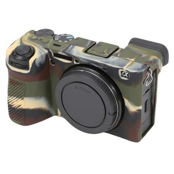 For Sony ILCE-6700 / A6700 Glossy Soft Silicone Protective Case(Camouflage)