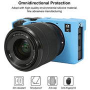 For Sony ILCE-7CM2 / A7C II / A7CR Glossy Soft Silicone Protective Case(Blue)
