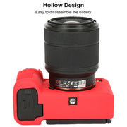For Sony ILCE-7CM2 / A7C II / A7CR Glossy Soft Silicone Protective Case(Red)