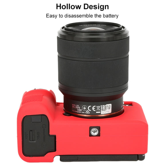 For Sony ILCE-7CM2 / A7C II / A7CR Glossy Soft Silicone Protective Case(Red)