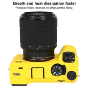 For Sony ILCE-7CM2 / A7C II / A7CR Glossy Soft Silicone Protective Case(Yellow)