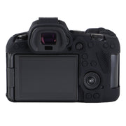 For Canon EOS R6 Mark II Litchi Texture Soft Silicone Protective Case(Black)