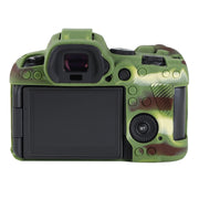 For Canon EOS R6 Mark II Litchi Texture Soft Silicone Protective Case(Camouflage)