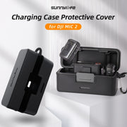 For DJI Mic 2 Sunnylife BHT772 Charging Case Wireless Mic Soft Scratch-proof Protective Cover(Black)