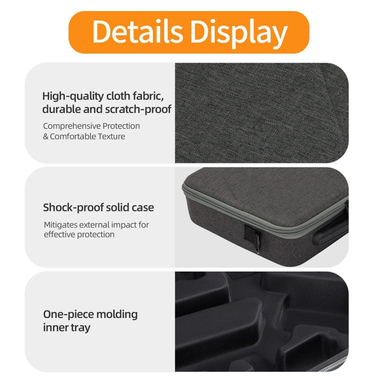 For DJI RS 4 Sunnylife Storage Case Box Suitcase(Black)