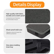 For DJI RS 4 Sunnylife Storage Case Box Suitcase(Black)