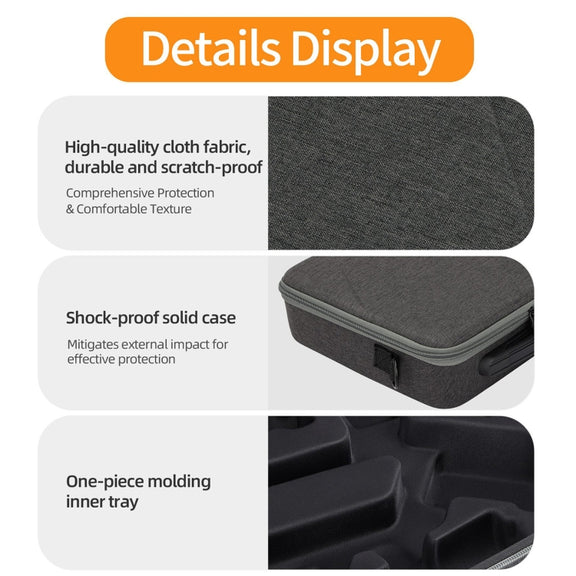For DJI RS 4 Sunnylife Storage Case Box Suitcase(Black)