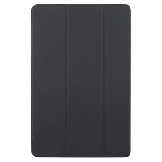 For Huawei MatePad SE 11 2024 Tri-fold Silicone Leather Tablet Case(Black)
