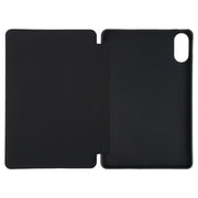 For Huawei MatePad SE 11 2024 Tri-fold Silicone Leather Tablet Case(Black)