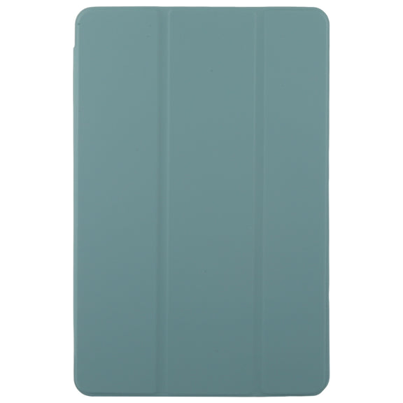 For Huawei MatePad SE 11 2024 Tri-fold Silicone Leather Tablet Case(Dark Green)