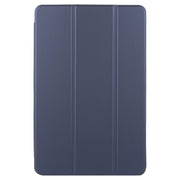 For Huawei MatePad SE 11 2024 Tri-fold Silicone Leather Tablet Case(Dark Blue)