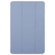 For Huawei MatePad SE 11 2024 Tri-fold Silicone Leather Tablet Case(Lavender)
