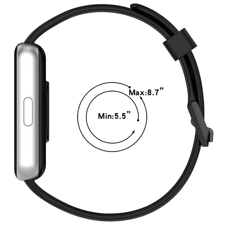 For Samsung Galaxy Fit 3 Hole Style Dual Buckle Silicone Watch Band(Light Pink)