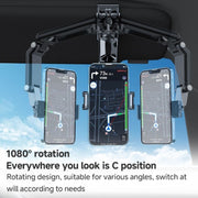 Multi functional Car Sun Visor Using Phone Holder(Black Grey)