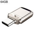 EAGET 64G USB 3.1 + USB-C Interface Metal Twister Flash U Disk, Standard - USB Flash Drives by EAGET | Online Shopping South Africa | PMC TechLife | Buy Now Pay Later Mobicred