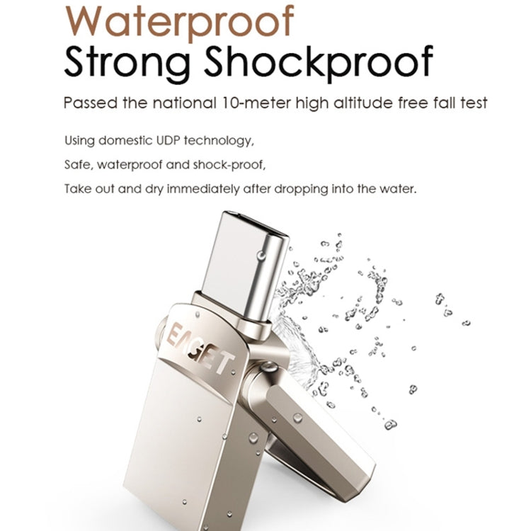 EAGET 32G USB 3.1 + USB-C Interface Metal Twister Flash U Disk, Standard