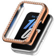 For Samsung Galaxy Fit 3 Diamond Half Pack Hollow PC Watch Protective Case(Rose Gold) - free shipping - PMC TechLife - Order now!