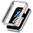 For Samsung Galaxy Fit 3 Diamond Half Pack Hollow PC Watch Protective Case(Starlight) - Watch Cases by PMC TechLife | Online Shopping South Africa | PMC TechLife