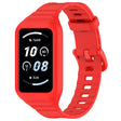 For Honor Band 10 / 9 Armor Integrated Silicone Watch Band(Red) - Watch Bands by PMC TechLife | Online Shopping South Africa | PMC TechLife | Buy Now Pay Later Mobicred
