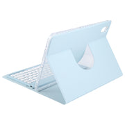 For Huawei MatePad 11 2023 / 2021 Round Button Bluetooth Keyboard Rotatable Holder Leather Case(Sky Blue)