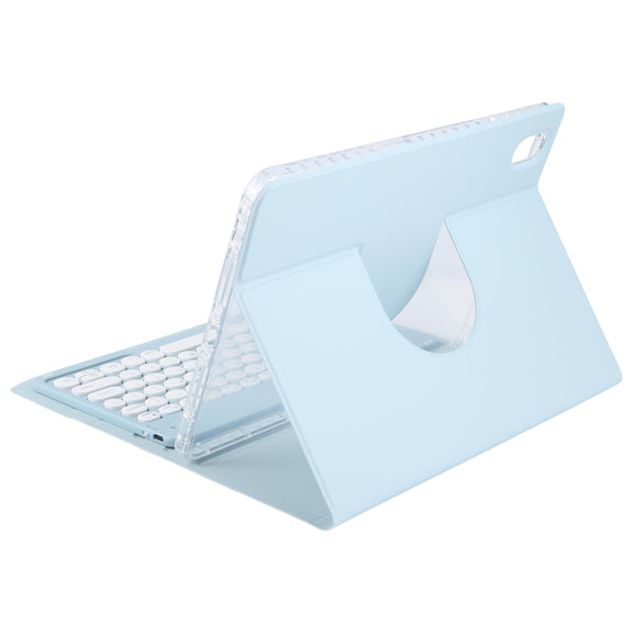 For Huawei MatePad 11 2023 / 2021 Round Button Bluetooth Keyboard Rotatable Holder Leather Case(Sky Blue)