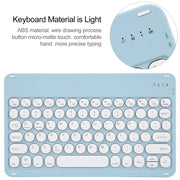 For Huawei MatePad 11 2023 / 2021 Round Button Bluetooth Keyboard Rotatable Holder Leather Case(Sky Blue)