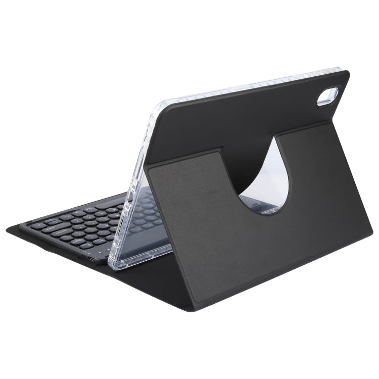 For Huawei MatePad 11 2023 / 2021 Round Button Bluetooth Keyboard Rotatable Holder Leather Case(Black)