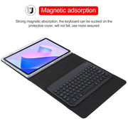For Huawei MatePad 11 2023 / 2021 Round Button Bluetooth Keyboard Rotatable Holder Leather Case(Black)
