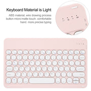 For Huawei MatePad Air 11.5 Round Button Bluetooth Keyboard Rotatable Holder Leather Case(Rose Gold)