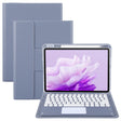 For Huawei MatePad Air 11.5 Round Button Bluetooth Keyboard Rotatable Holder Leather Case with Touchpad(Lavender Purple) - Huawei Keyboard by PMC TechLife | Online Shopping South Africa | PMC TechLife