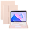 For Huawei MatePad 11 2023 / 2021 Round Button Bluetooth Keyboard Rotatable Holder Leather Case with Touchpad(Rose Gold) - Huawei Keyboard by PMC TechLife | Online Shopping South Africa | PMC TechLife