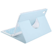 For Huawei MatePad 11 2023 / 2021 Square Button Bluetooth Keyboard Rotatable Holder Leather Case(Sky Blue)