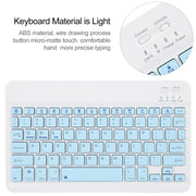 For Huawei MatePad 11 2023 / 2021 Square Button Bluetooth Keyboard Rotatable Holder Leather Case(Sky Blue)